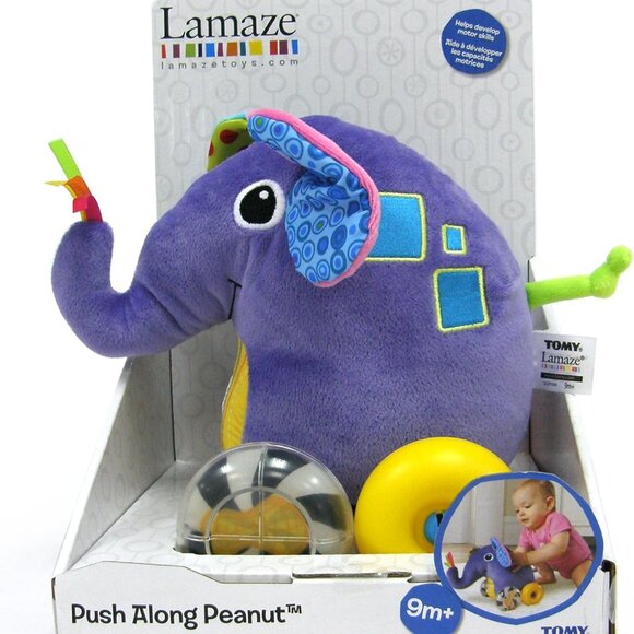 New in Box Lamaze  Push Along Peanut Elephant 9 Months + - Picture 3 of 15